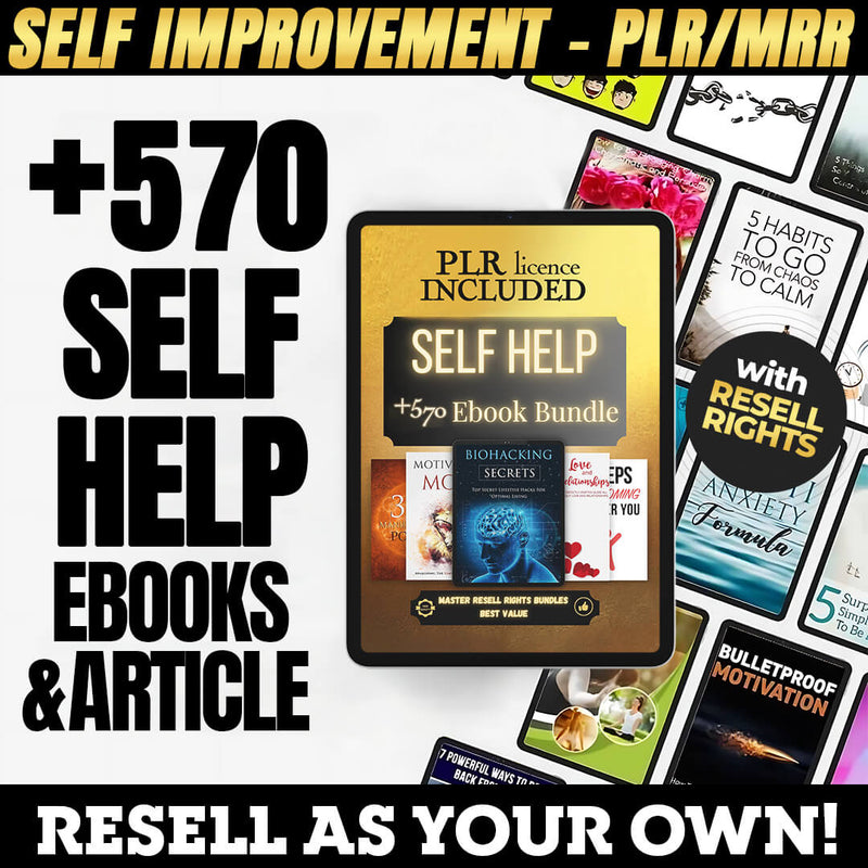 570+ Self-Help PLR eBooks with Resell Rights