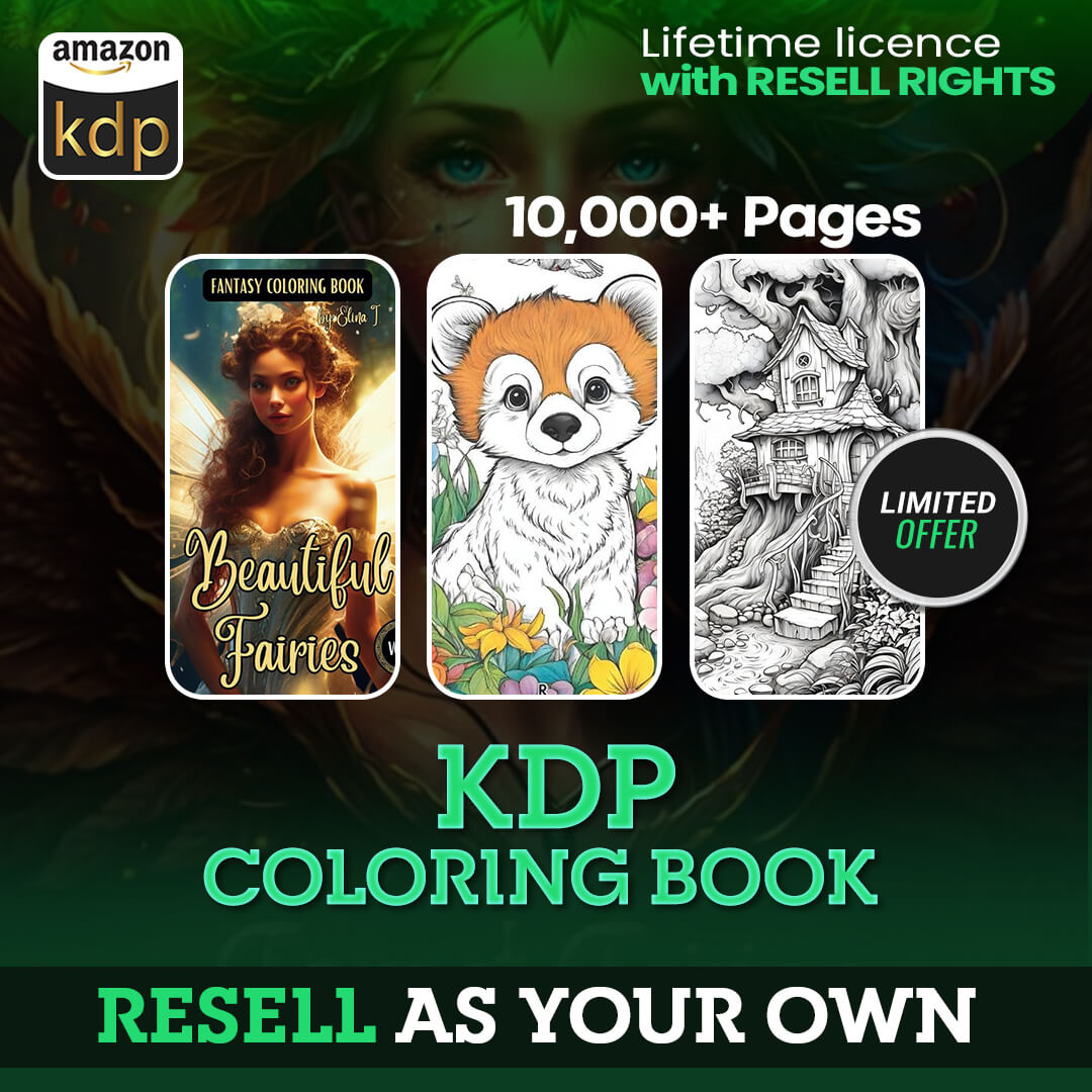10,000+ Pages PLR Coloring Books | With Resell Rights