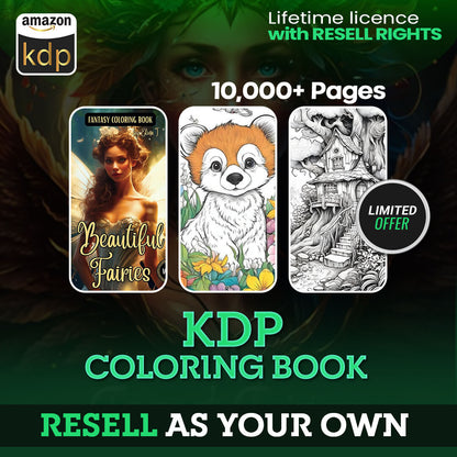 10,000+ Pages PLR Coloring Books | With Resell Rights