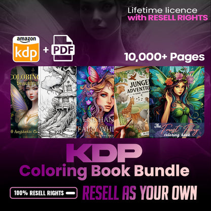 10,000+ Pages PLR Coloring Books | With Resell Rights