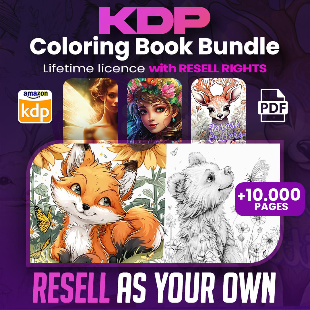 10,000+ Pages PLR Coloring Books | With Resell Rights
