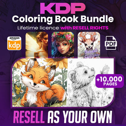 10,000+ Pages PLR Coloring Books | With Resell Rights