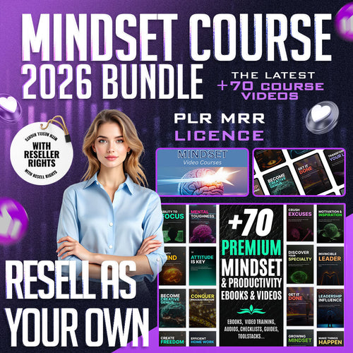 70+ Mindset Video Courses With Resell Rights