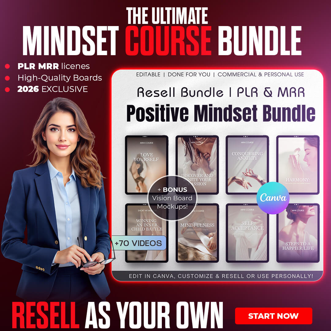 70+ Mindset Video Courses With Resell Rights