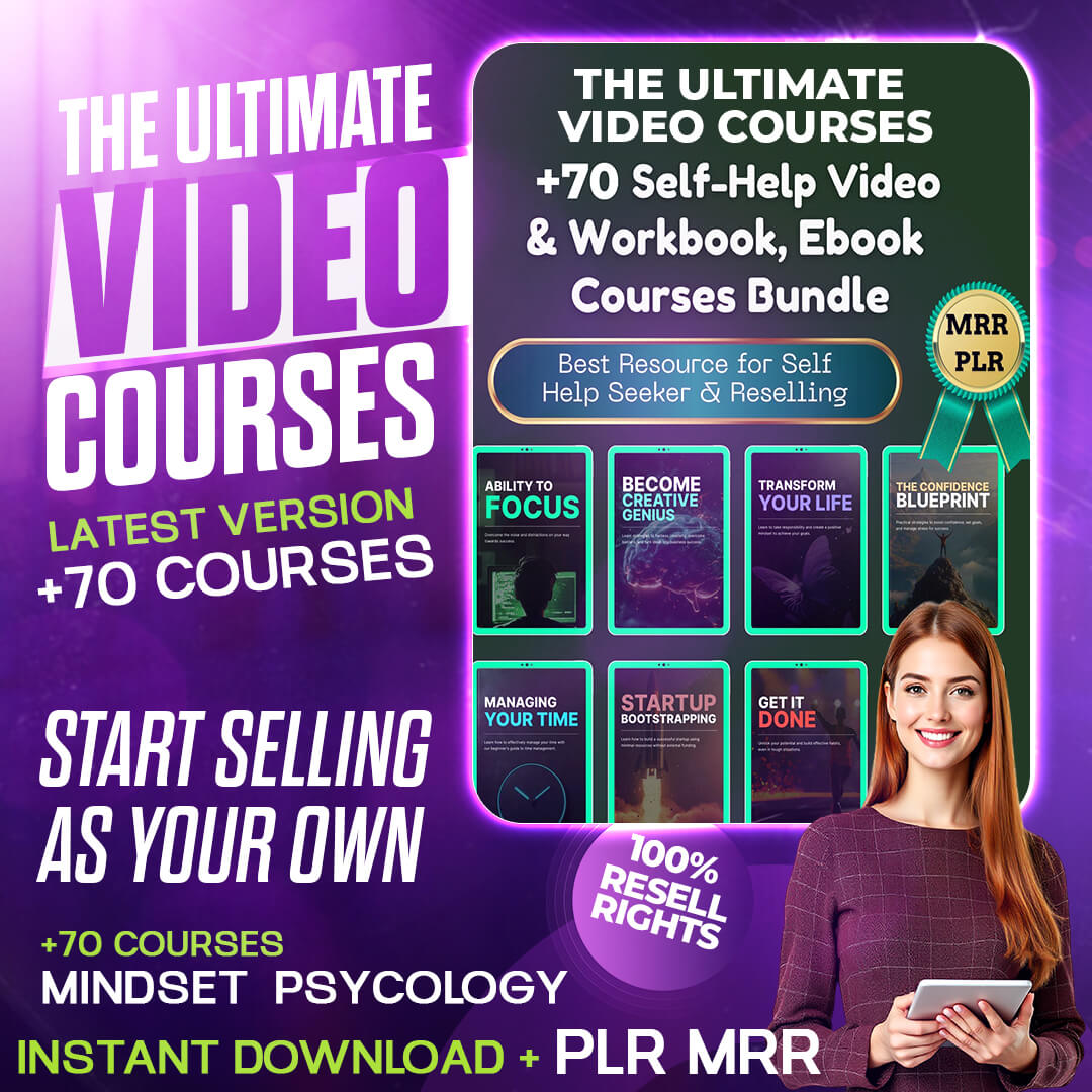 70+ Mindset Video Courses With Resell Rights