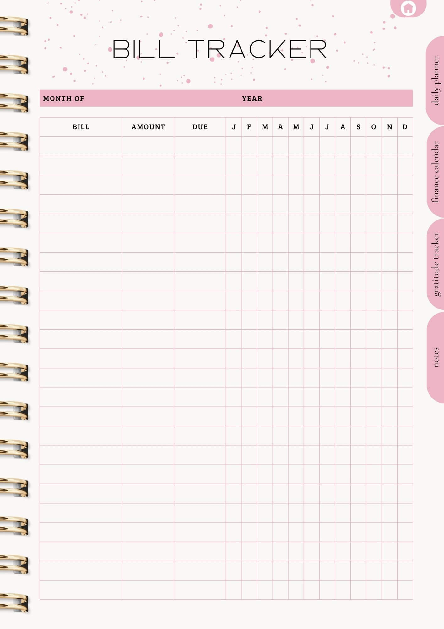 That Girl Planner: Digital & Printable Planner | Variety Of Planners & Trackers (With Resell Rights)