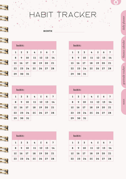 That Girl Planner: Digital & Printable Planner | Variety Of Planners & Trackers (With Resell Rights)