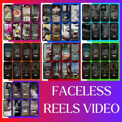 340 Faceless Reels video with Master Resell Rights and Private Label Rights