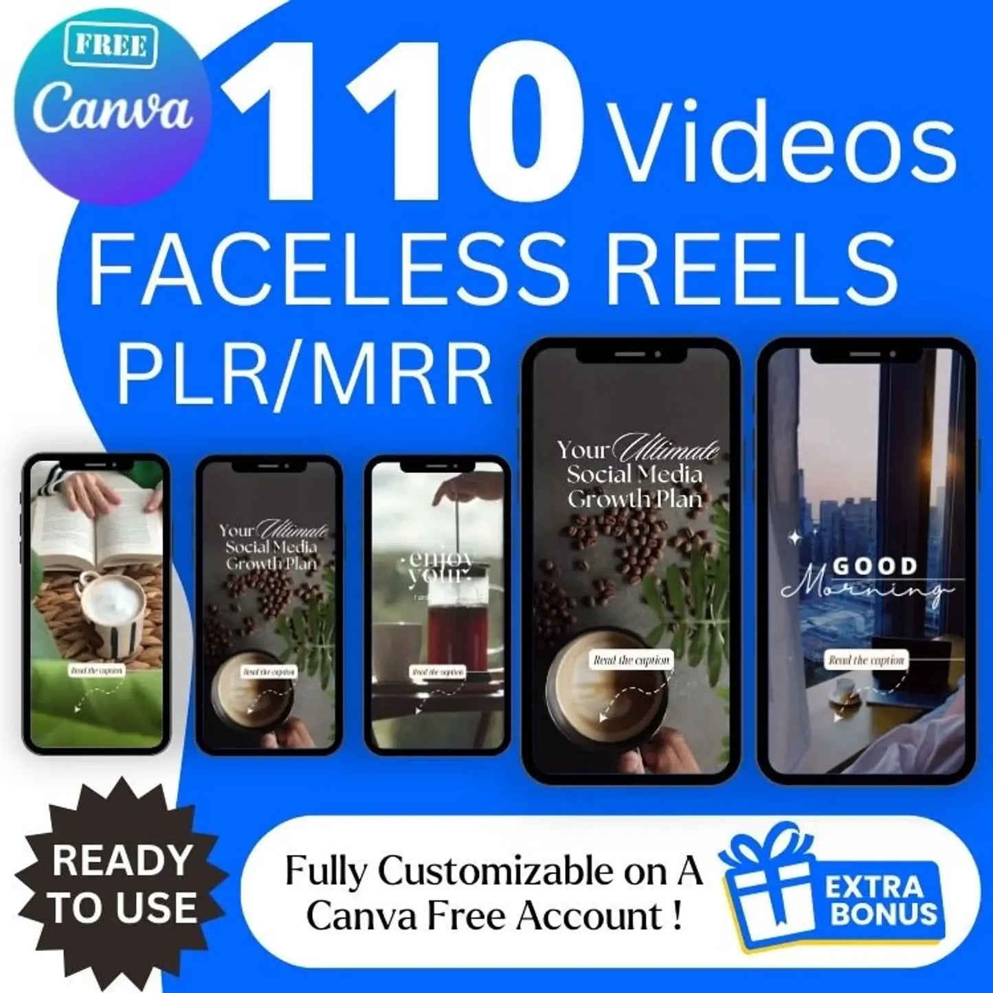 340 Faceless Reels video with Master Resell Rights and Private Label Rights