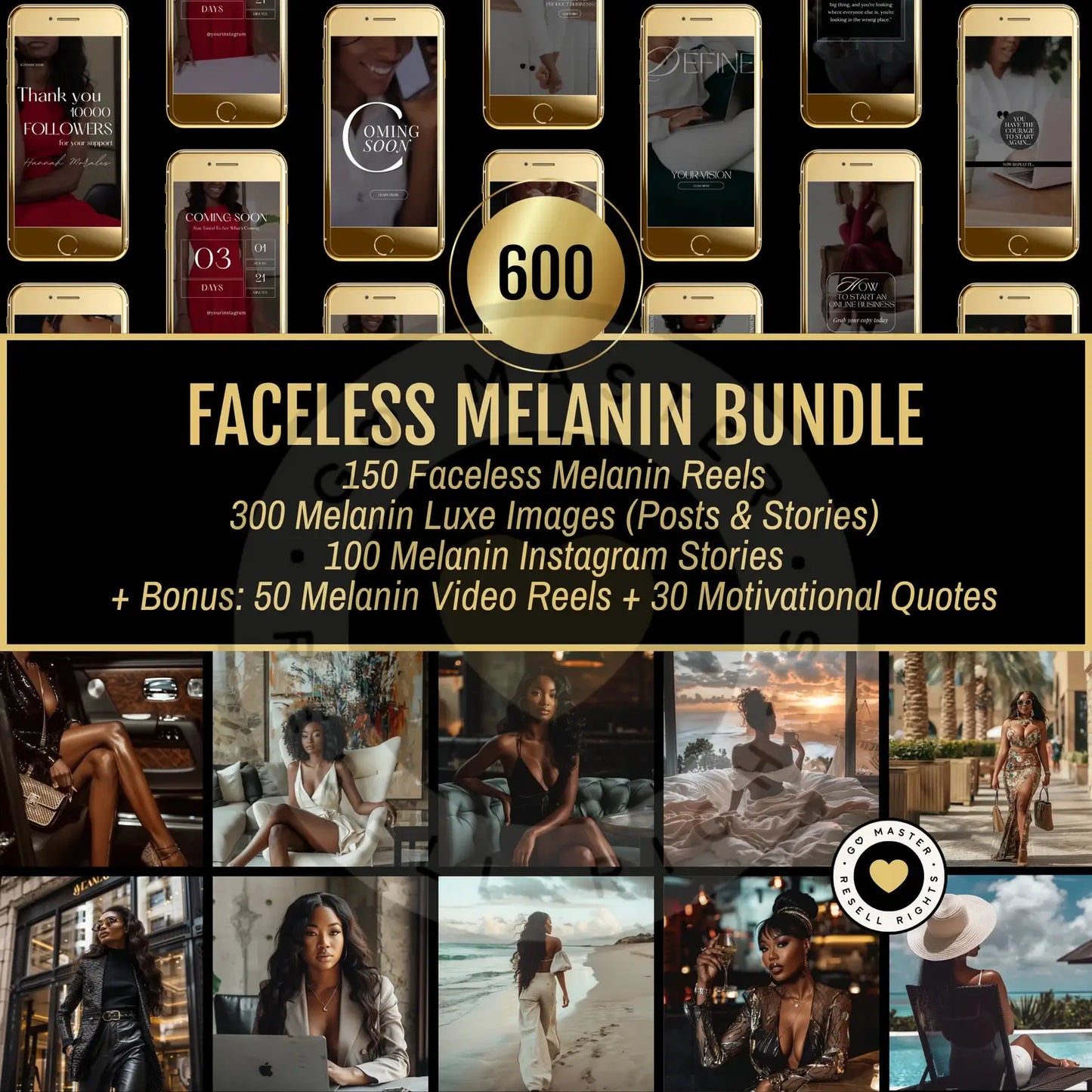 1560 Melanin Bundle+ Editable Templates