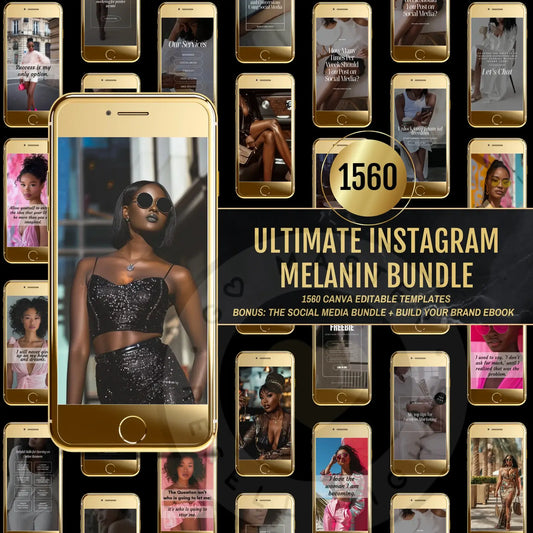 1560 Melanin Bundle+ Editable Templates