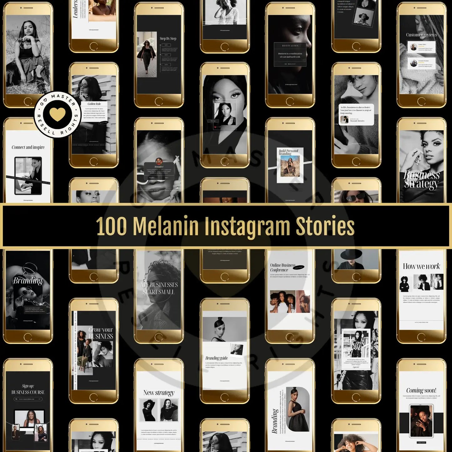 1560 Melanin Bundle+ Editable Templates