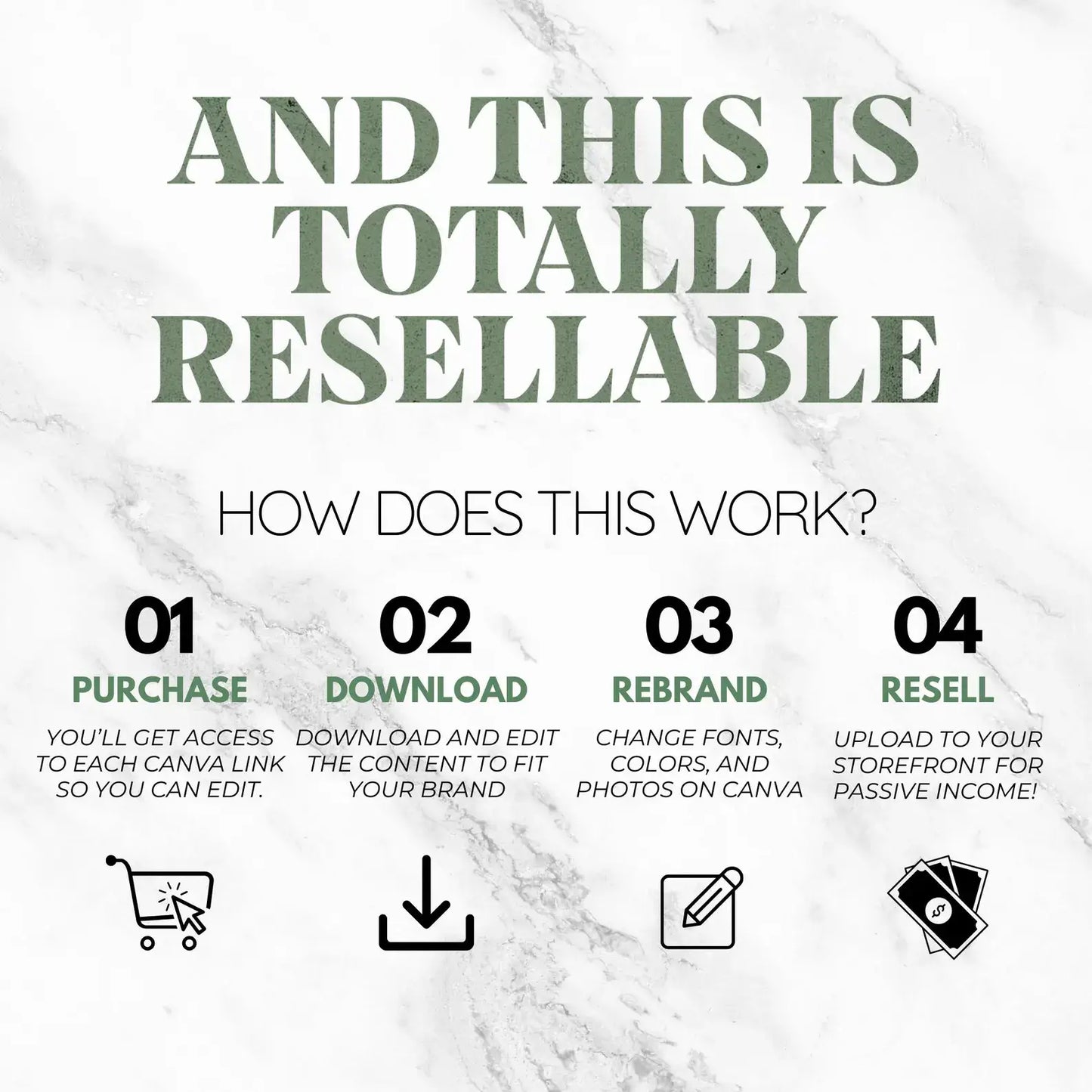 100 Green Aesthetic Faceless Content (with Master Resell Rights)