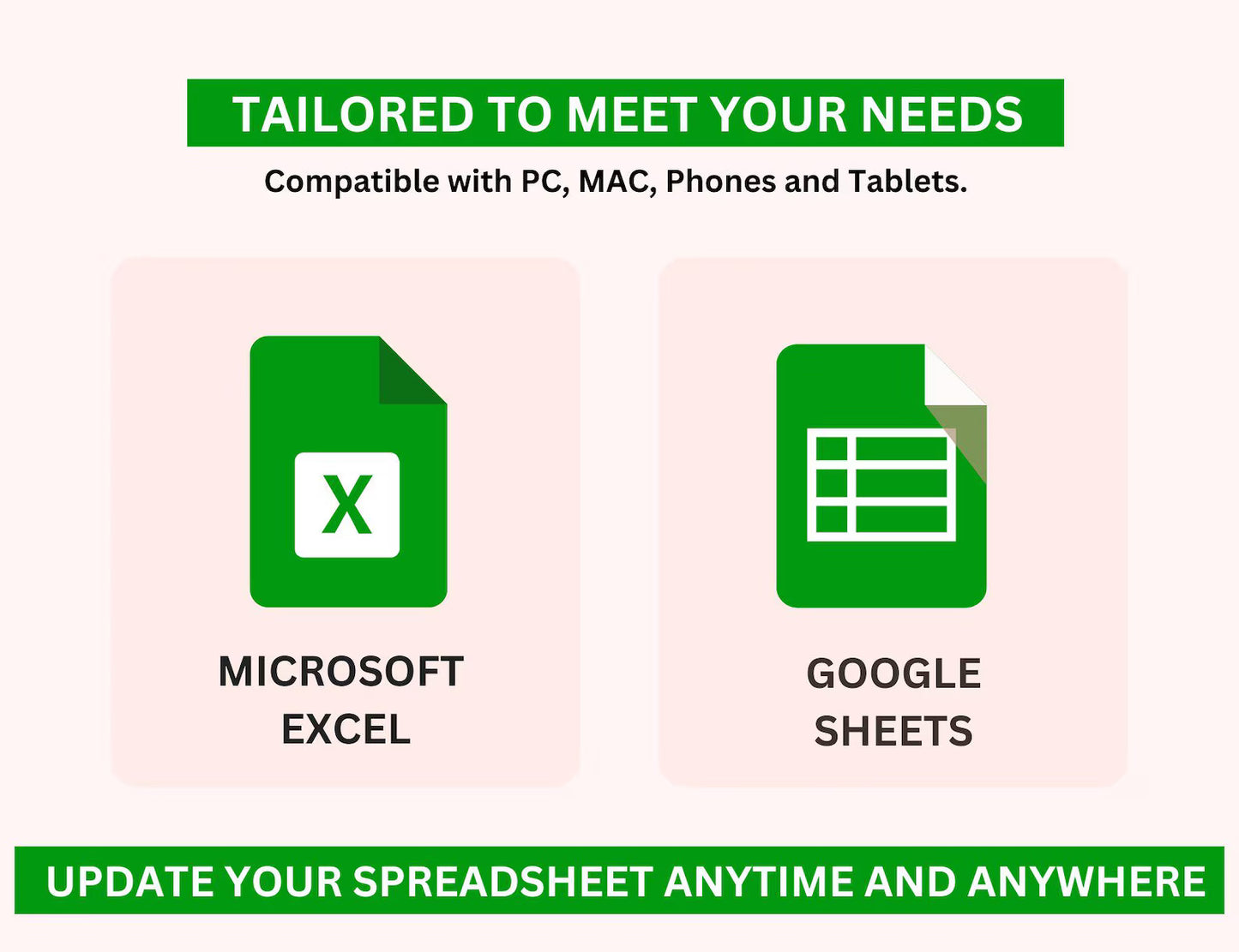 GOOGLE SHEETS & EXCEL HABIT TRACKER TEMPLATE (PLR/MRR)