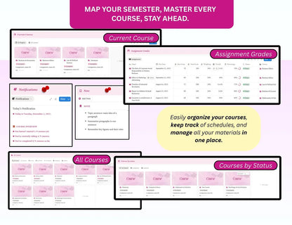 Beautiful Pink Student Planner with Resell Rights