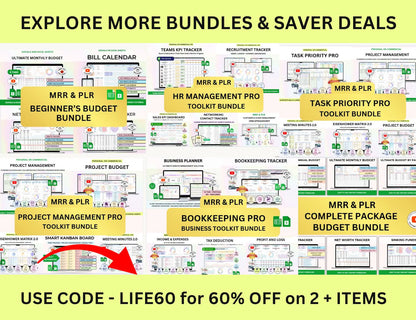 GOOGLE SHEETS & EXCEL HABIT TRACKER TEMPLATE (PLR/MRR)