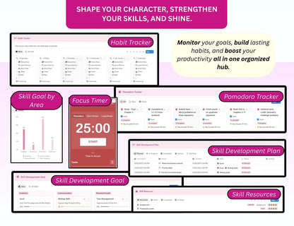 Beautiful Pink Student Planner with Resell Rights