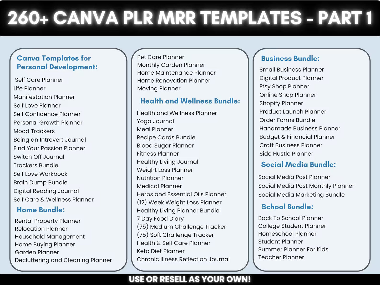 15,000+ Pages PLR Planners, Journals, & Templates | 2026 Bundle | with Resell Rights