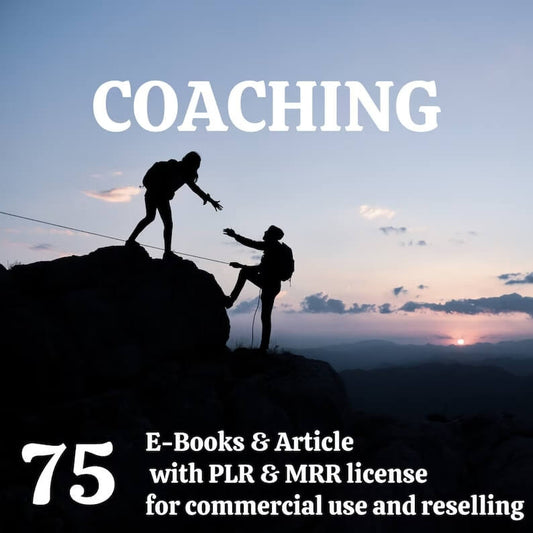75 Coaching PLR eBooks | PLR Bundle W/Resell Rights