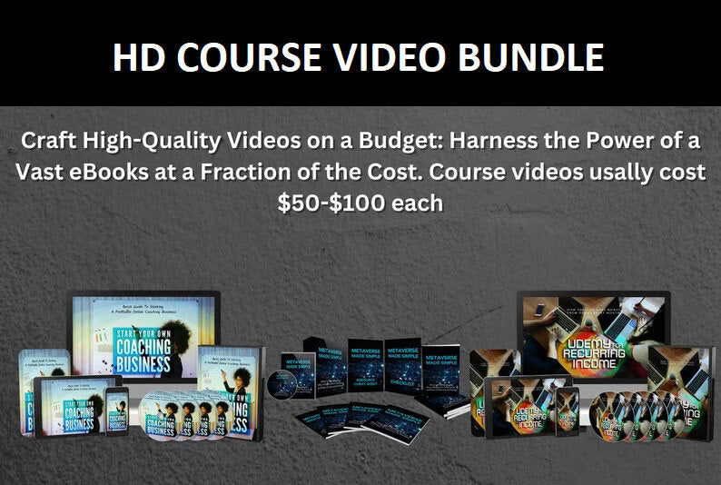 90+ PLR Video Courses With Resell Rights
