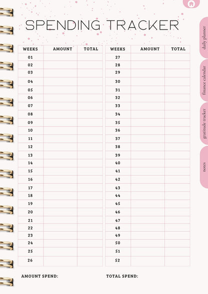 That Girl Planner: Digital & Printable Planner | Variety Of Planners & Trackers (With Resell Rights)